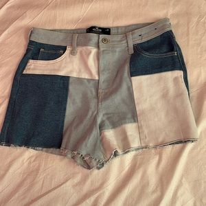 Hollister multi colored 13 w31 jean shorts